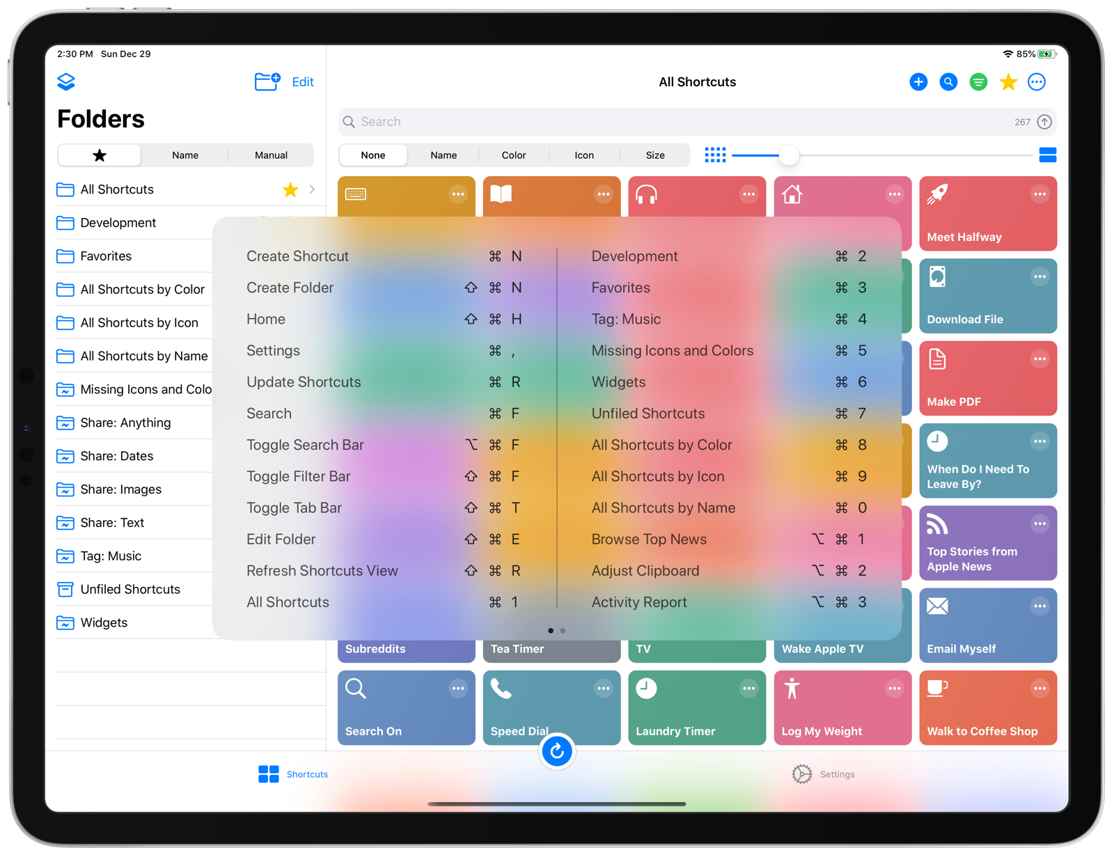 codeblocks keyboard shortcuts